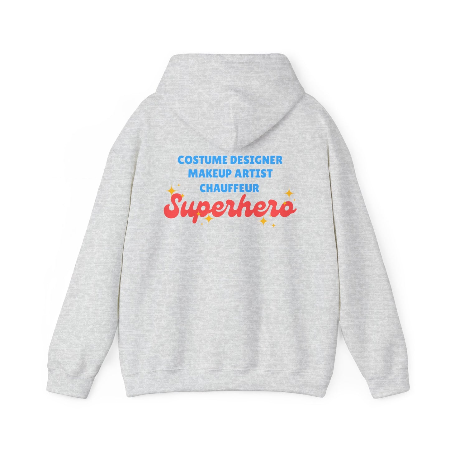 "Dance Mom" Superhero Hoodie – Floral Front Graphic & Fun Back Design | Unisex Hooded Sweatshirt for Proud Dance Parents