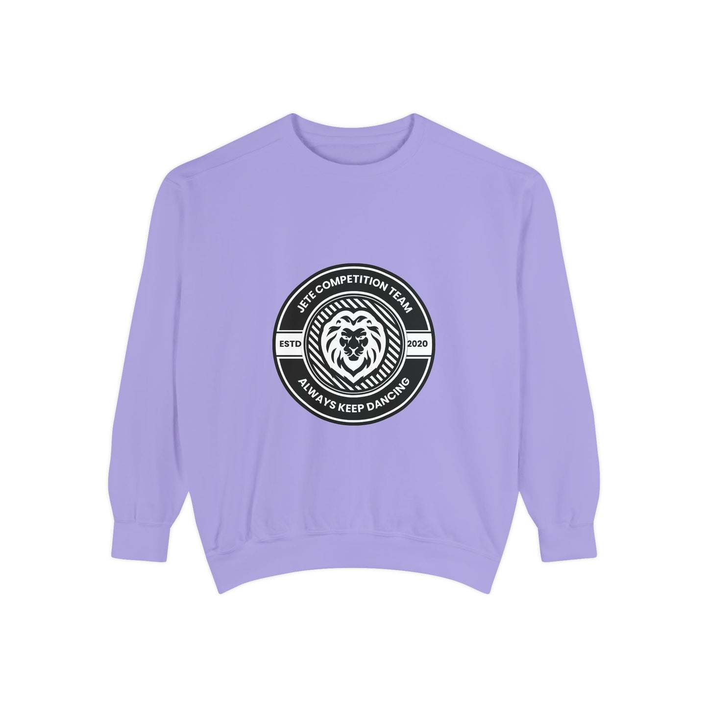 "Jeté Competition Team – Always Keep Dancing" Unisex Lightweight Crewneck Sweatshirt – Collegiate-Inspired Dance Team Pullover for Dancers & Studio Spirit Wear