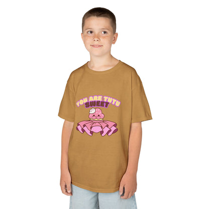 "You Are Tutu Sweet" Youth Short Sleeve Tee – Kawaii Cupcake in Tutu Graphic Dance Shirt for Kids and Ballet Lovers