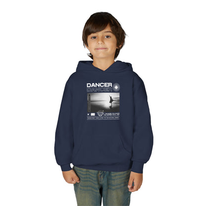 “Dancer” Arabesque on the Beach Graphic | Unisex Youth Hoodie – Streetwear-Inspired Ballet Dance Hoodie for Kids & Young Dancers