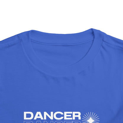 “Dancer" Toddler Short Sleeve T-Shirt – Streetwear-Inspired Ballet Barre Graphic Tee for Young Kids