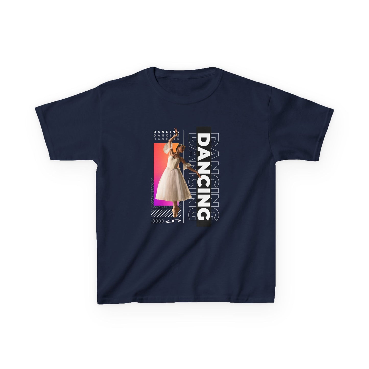 “Dancing” Youth Short Sleeve T-Shirt – Streetwear-Inspired Female Dancer Graphic – Trendy Kids Dance T-Shirt for Girls