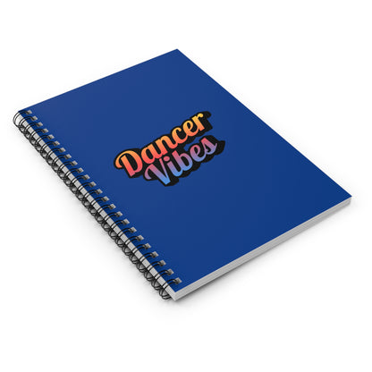 "Dancer Vibes" Spiral Notebook – Colorful Dance-Themed Journal for Dancers, Students & Creative Writers