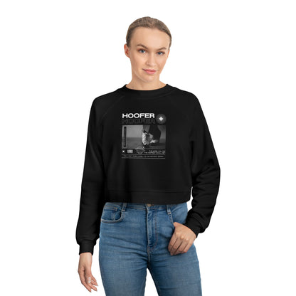 “Hoofer” Tap Shoes Streetwear Graphic | Tap Dance Sweatshirt for Dancers & Enthusiasts - Women’s Cropped Sweatshirt