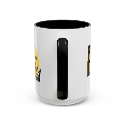 "Full Out" Accent Coffee Mug – Streetwear Dance Mug with Crown Graphic for Dancers