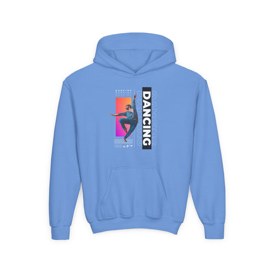 “Dancing” Male Dancer Streetwear Graphic | Unisex Youth Hoodie – Dance Hoodie for Kids & Young Performers