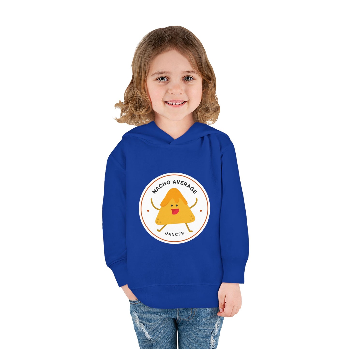"Nacho Average Dancer" Pullover Fleece Sweatshirt with Cute Nacho Graphic | Funny Dance Gift for Kids - Toddler Dance Hoodie