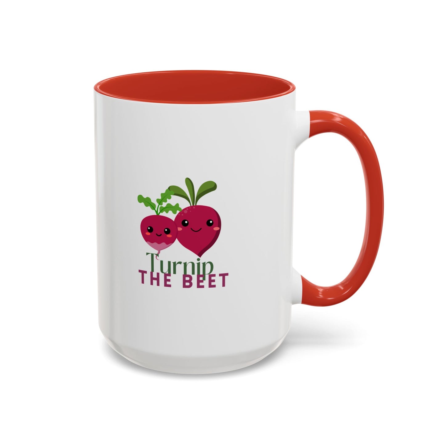 "Turnip the Beet" Accent Coffee Mug – Funny Dance Pun Ceramic Mug for Dancers and Music Lovers