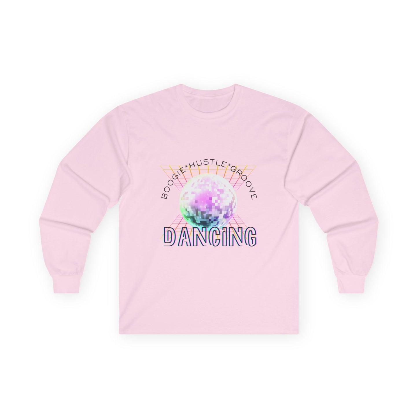 "Boogie, Hustle, Groove - Dancing" Streetwear Dance Graphic – Unisex Long Sleeve Tee