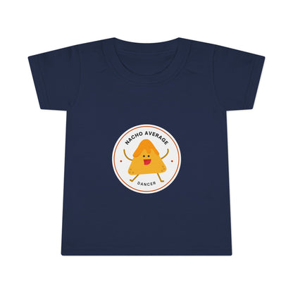 "Nacho Average Dancer" Toddler Dance T-Shirt – Cute Nacho Graphic Short Sleeve Tee for Kids