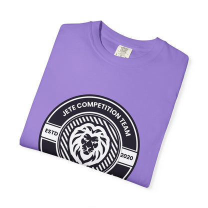 "Jeté Competition Team,  Always Keep Dancing" Unisex Garment-Dyed T-Shirt – Collegiate-Style Dance Graphic Tee – Shirt for Dancers & Teams