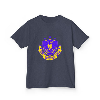 "Jeté Dance Gear" Youth Short Sleeve Tee – Collegiate-Inspired Dancer Graphic Shirt for Kids