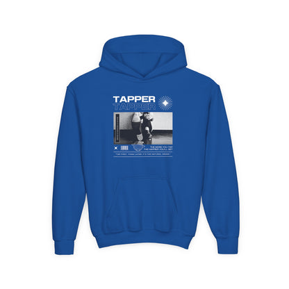 “Tapper” Tap Shoes Streetwear Graphic | Unisex Youth Hoodie – Tap Dance Hoodie for Kids & Young Performers