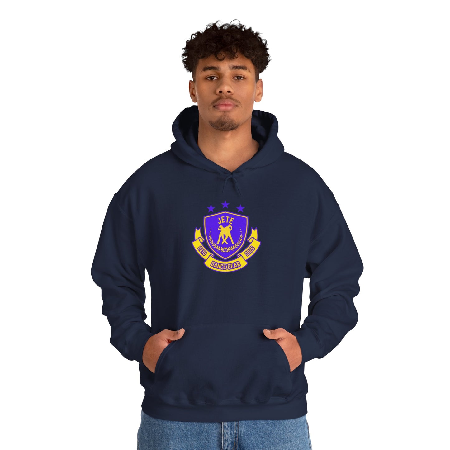 "Jeté Dance Gear" Unisex Hooded Sweatshirt – Collegiate Style Dance Hoodie for Dancers & Dance Lovers