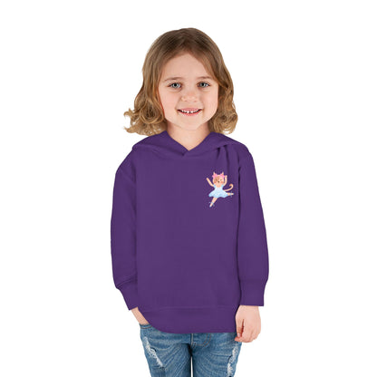 “Every Meow & Then I Dance” Adorable Dancing Cat Graphic | Cute Cat Dance Hoodie for Toddlers & Little Ballet Lovers - Toddler Pullover Hoodie