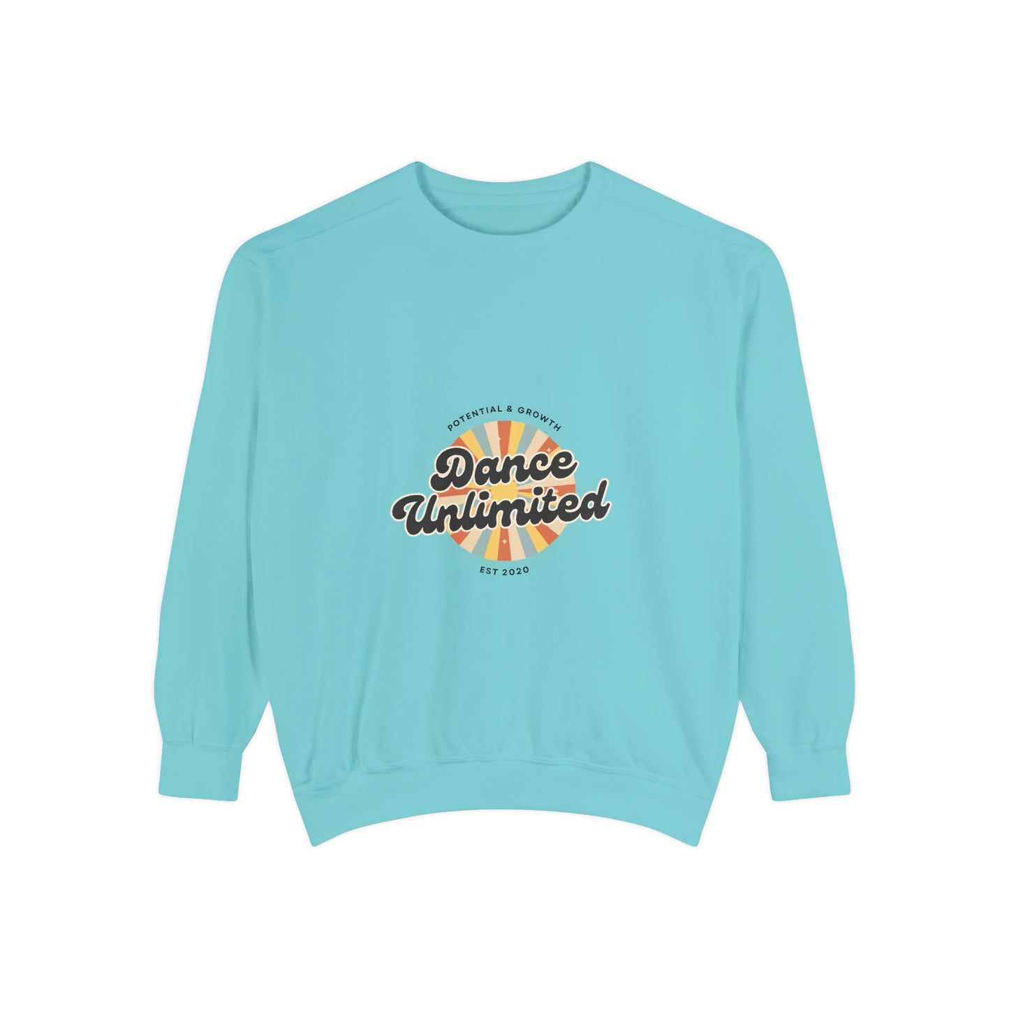 "Dance Unlimited – Potential & Growth" Unisex Lightweight Crewneck Sweatshirt – Retro-Inspired Motivational Dance Pullover for Performers & Creatives