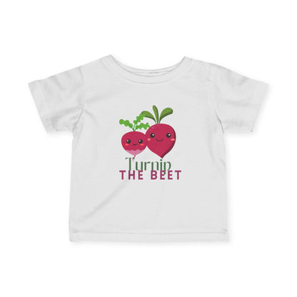 "Turnip the Beet" Cute Veggie Dance Infant Fine Jersey Tee – Funny Baby Dance T-Shirt with Adorable Pepper Graphic