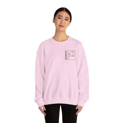 “Just Dew Drop It” Back Print ADULT Sweatshirt + “Nutcracker 2025” Front – Unisex Heavy Blend Crewneck | Ballet Dewdrop Fairy Holiday Dance Apparel