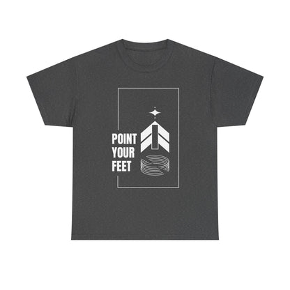 "Point Your Feet" Streetwear Dance Tee – Unisex Heavy Cotton Ballet-Inspired T-Shirt for Dancers