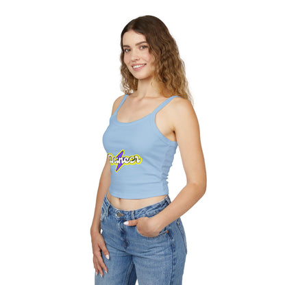 "Dancer" Women’s Spaghetti Strap Tank Top – Superhero-Inspired Dancer Graphic | Empowering Dance Apparel for Strong & Stylish Performers