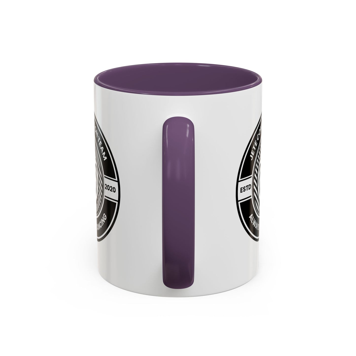 "Jeté Competition Team – Always Keep Dancing" Accent Coffee Mug – Collegiate Style Ceramic Mug for Dancers and Studio Teams