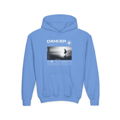 “Dancer” Arabesque on the Beach Graphic | Unisex Youth Hoodie – Streetwear-Inspired Ballet Dance Hoodie for Kids & Young Dancers