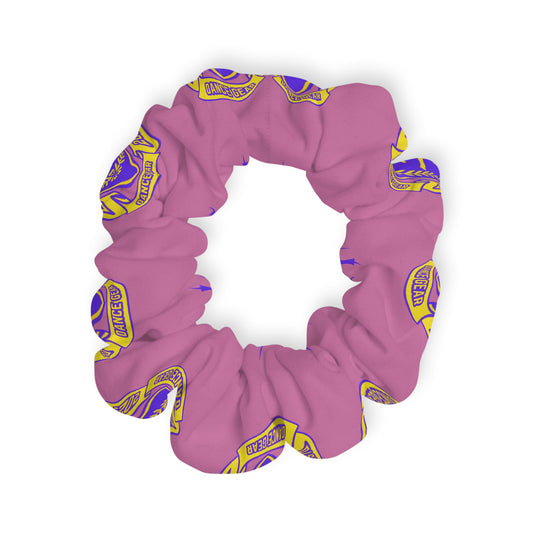 “Jeté Dance Gear” Scrunchie – Collegiate-Inspired Dance Team Hair Accessory for Dancers
