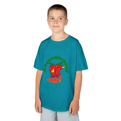 "What’s a Pepper’s Favorite Dance? Salsa!" Youth Short Sleeve Tee – Funny Dance Shirt with Cute Pepper Graphic for Kids