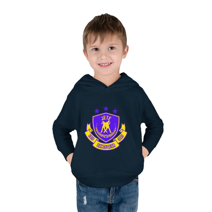 "Jeté Dance Gear" Toddler Pullover Fleece Hoodie – Collegiate-Inspired Dancer Graphic Sweatshirt for Kids