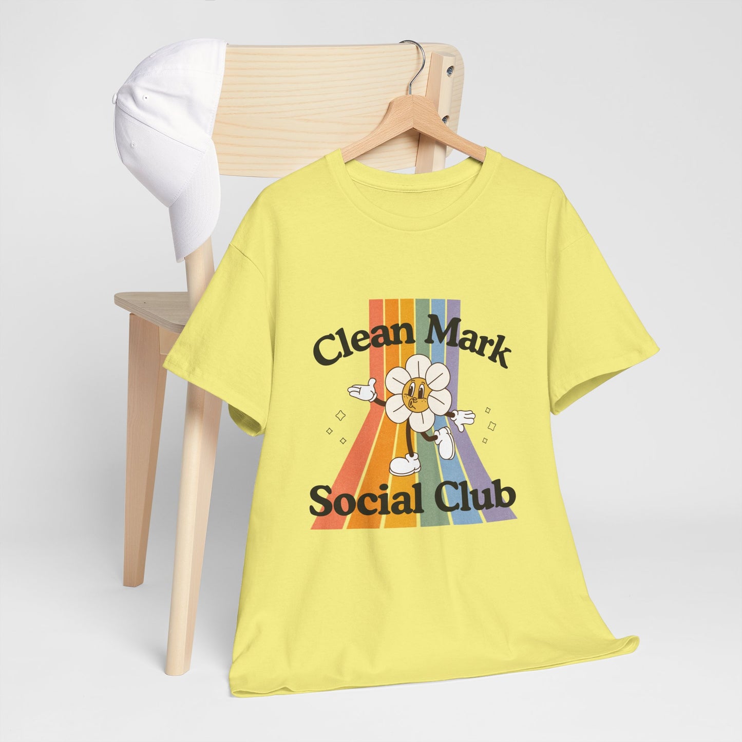 “Clean Mark Social Club” Unisex Heavy Cotton T-Shirt – Streetwear-Inspired Dance Graphic Tee for Adults & Kids