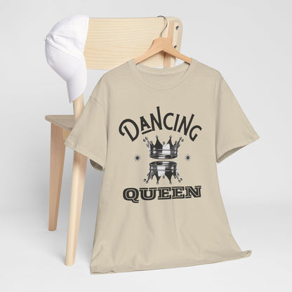 “Dancing Queen" Unisex Heavy Cotton T-Shirt with Crown Graphic – Dance-Inspired Graphic Tee for Adults & Kids
