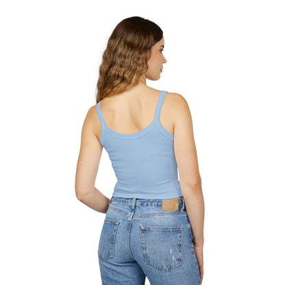 "Line Dancer" Spaghetti Strap Tank Top – Western-Inspired Country Dance Graphic – 'Get Your Boots in Line' Women's Dance Tank