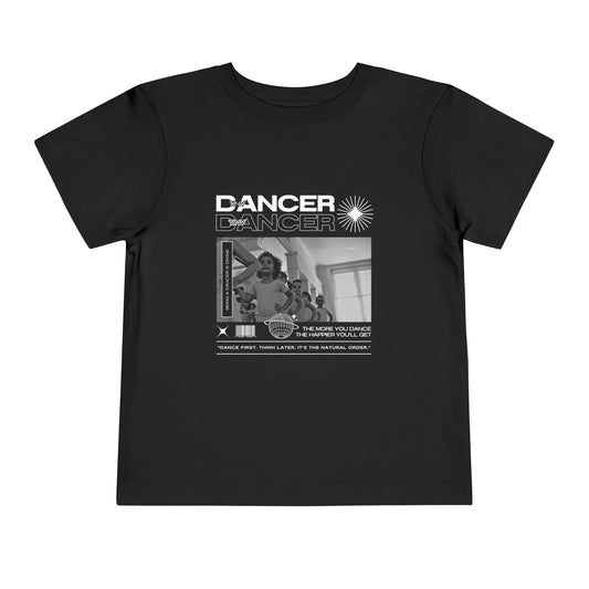 “Tiny Dancer" Toddler Short Sleeve T-Shirt – Streetwear-Inspired Ballet Class Graphic Tee for Kids