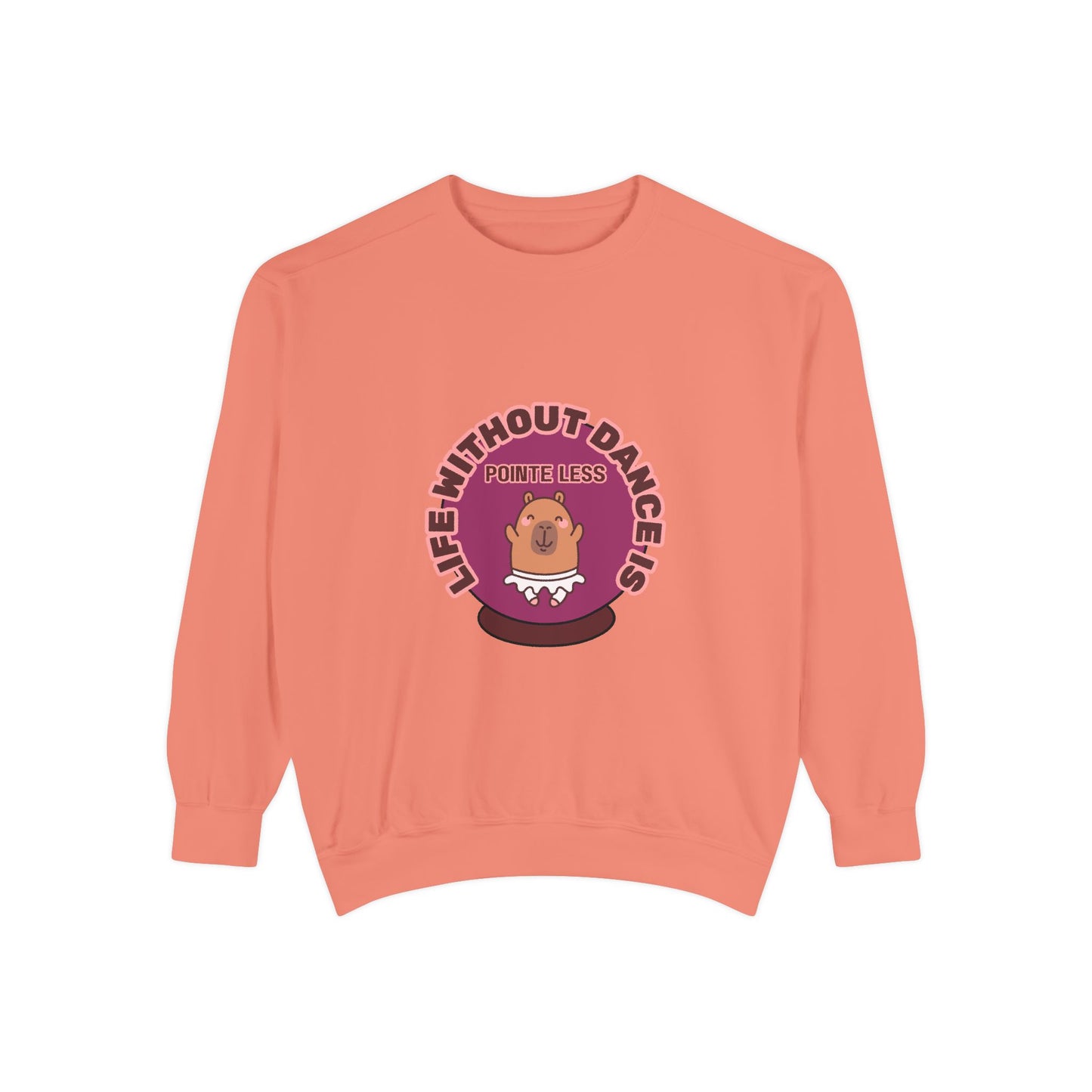"Life Without Dance Is Pointeless" Unisex Lightweight Crewneck Sweatshirt – Bold Retro Ballet Pun Graphic Pullover for Dancers & Dance Lovers