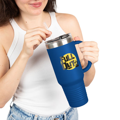 "Full Out" 40oz Insulated Travel Mug – Bold Streetwear Dance Tumbler for Dancers on the Go