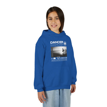 “Dancer” Arabesque on the Beach Graphic | Unisex Youth Hoodie – Streetwear-Inspired Ballet Dance Hoodie for Kids & Young Dancers