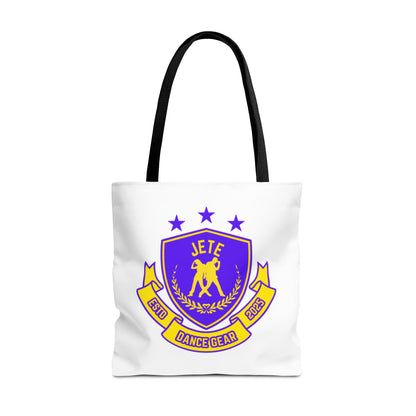 "Jeté Dance Gear Estd 2025" Canvas Tote Bag – Collegiate-Inspired Dancer Tote for Rehearsals, Classes & Everyday Style