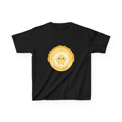 “What do you call a dancing chick? Poultry in Motion” Funny Chick Dance Tee for Kids – Cute Chicken Graphic - Youth Dance Pun T-Shirt