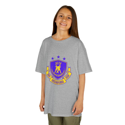 "Jeté Dance Gear" Youth Short Sleeve Tee – Collegiate-Inspired Dancer Graphic Shirt for Kids