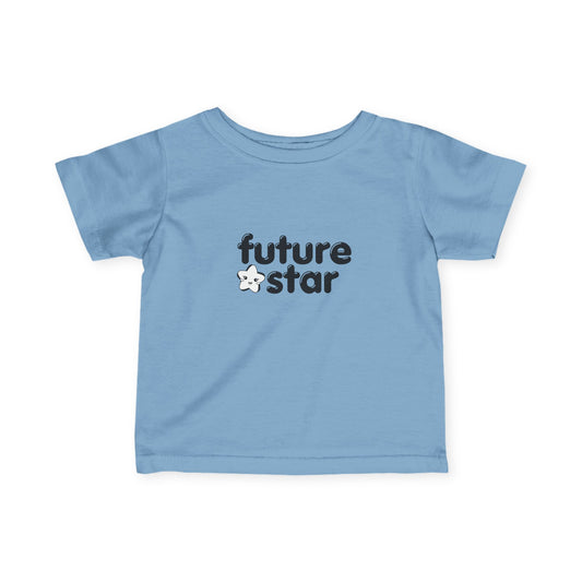“Future Star” Infant Fine Jersey Tee – Cute Dance-Themed Baby T-Shirt for Little Performers and Rising Stars