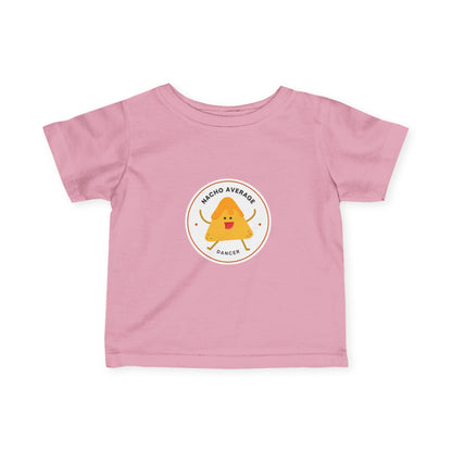 "Nacho Average Dancer" Infant Fine Jersey Tee – Funny Baby Dance T-Shirt with Cute Nacho Graphic for Tiny Movers