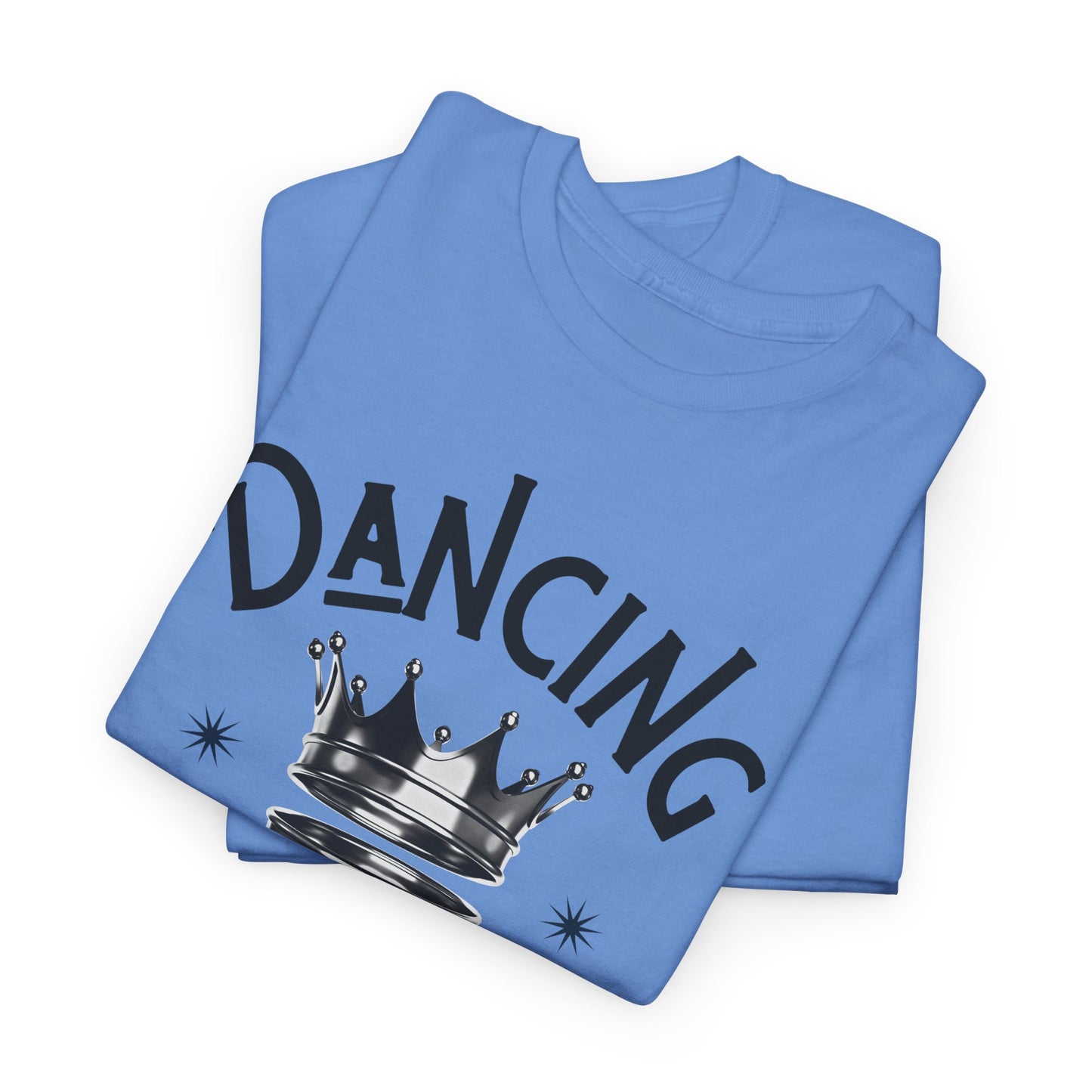 “Dancing Queen" Unisex Heavy Cotton T-Shirt with Crown Graphic – Dance-Inspired Graphic Tee for Adults & Kids