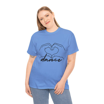 "Dance" Heart Hands Unisex Heavy Cotton Tee – Heart Hands Graphic Dance Lover T-Shirt