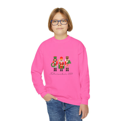 “Nutcracker 2025” Sweatshirt – YOUTH Crewneck | Ballet Holiday Dance Sweatshirt for Dancers