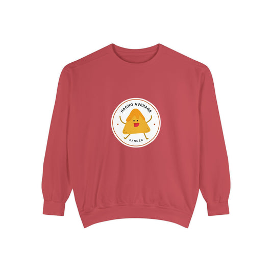 "Nacho Average Dancer" Unisex Lightweight Crewneck Sweatshirt – Cute Dance Pun Pullover with Fun Nacho Graphic for Dancers & Foodie Fans