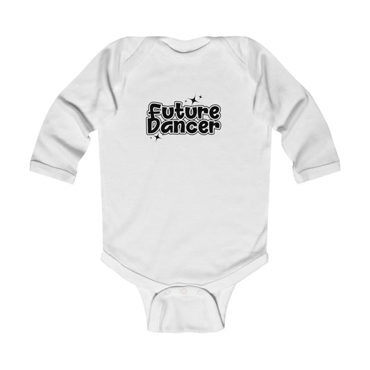 “Future Dancer” Infant Long Sleeve Bodysuit - Adorable Danced-Themed Baby One-Piece for Tiny Ballerinas and Little Movers