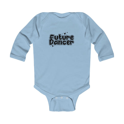 “Future Dancer” Infant Long Sleeve Bodysuit - Adorable Danced-Themed Baby One-Piece for Tiny Ballerinas and Little Movers
