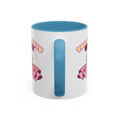 "You Are Tutu Sweet" Accent Coffee Mug – Cute Ballet Pun with Kawaii Ceramic Mug for Dancers and Dance Lovers