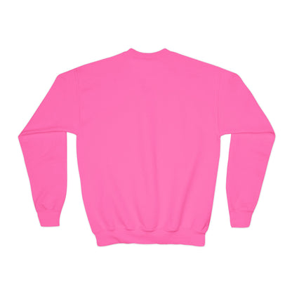 "Jeté Competition Team - Always Keep Dancing" Youth Crewneck Sweatshirt – Bold Collegiate-Inspired Dance Graphic Pullover for Kids and Teens