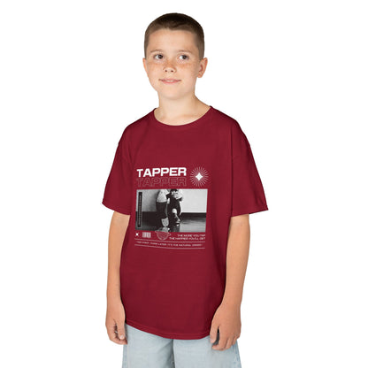 “Tapper” Youth Short Sleeve Tee – Streetwear-Inspired Tap Dance T-Shirt with Tap Shoes Graphic